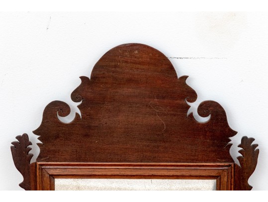 Pair Of Antique Mahogany Chippendale Style Looking Glasses, 19th Century