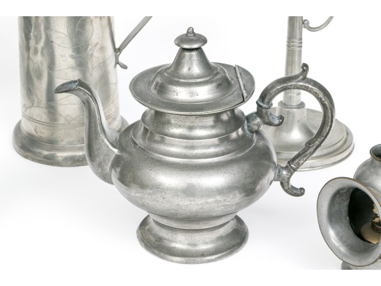 Twenty Pieces Of 19th And 20th C. Pewter