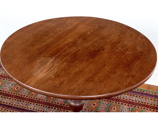 Tilt Top Cherry Tea Table, Probably Pennsylvania, Ca. 1760-90