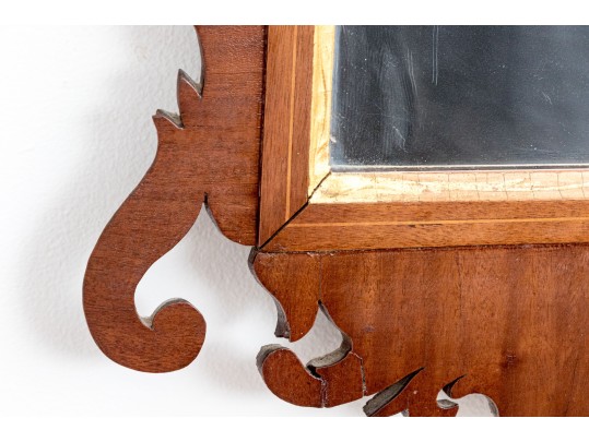 Chippendale Looking Glass With Phoenix, 18th Century