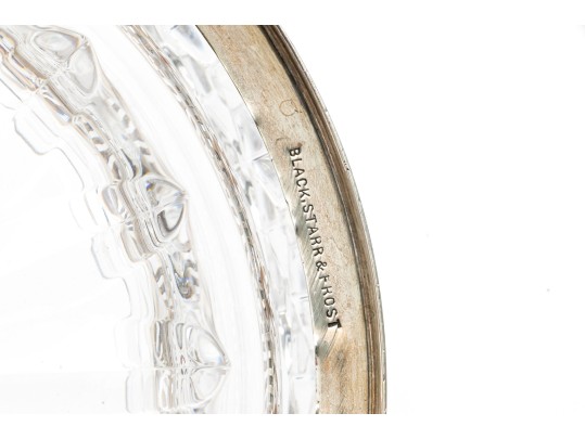 Black Star & Frost Steriling Silver Liner And Waterford Crystal Cachepot, 7.01 Ozt. 