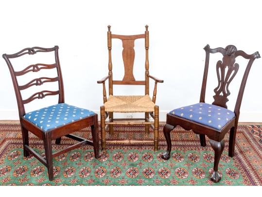 Collection Of Side Chairs With An Armchair