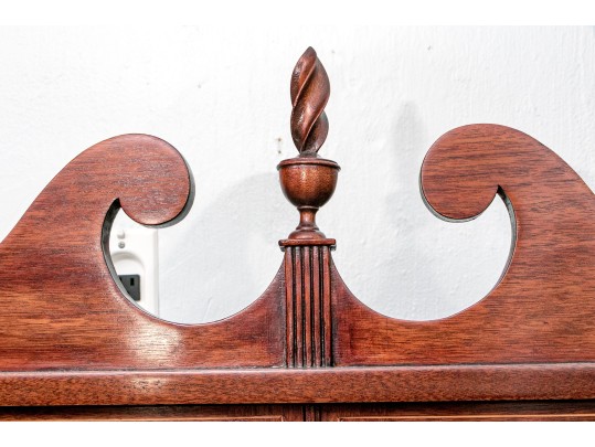 Antique American Centennial Federal Style Bookcase Cabinet