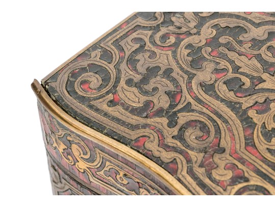 A Fine Louis XVI Boulle Work Tea Caddy, Ca. 1775-1795