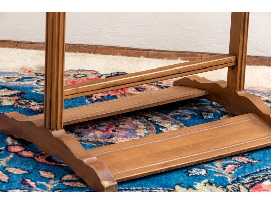 Vintage Solid Maple Valet Stand