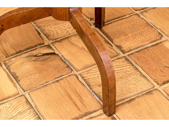 Antique Continental Walnut Tilt Top Spider Leg Wine Stand