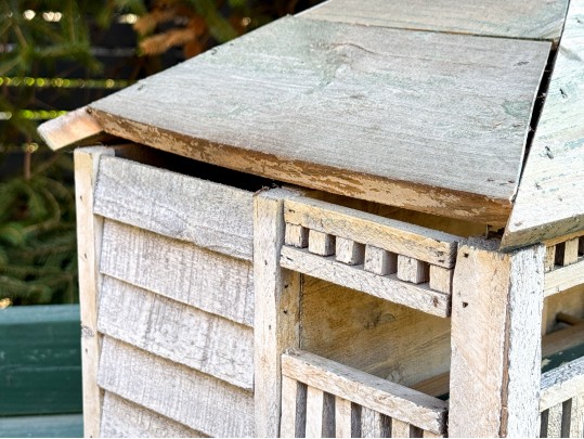 Vintage Hand-Painted Birdhouse