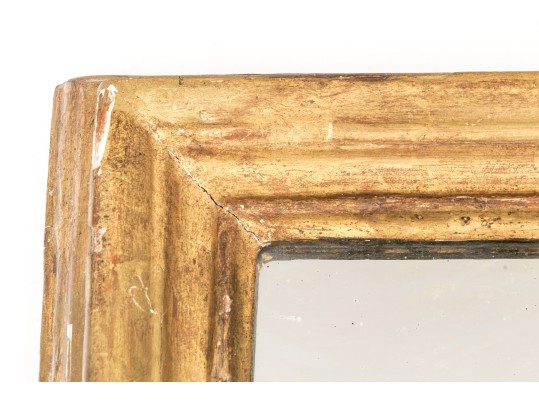 Classic Antique Continental Gilt Wood And Gesso Mirror