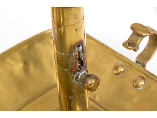 Four Brass Candlesticks And Chambersticks