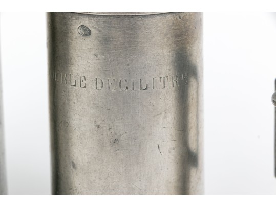 Three Pewter Measuring Tankards