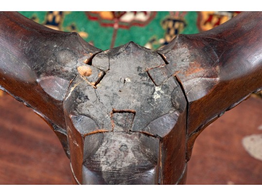 Tilt Top Cherry Tea Table, Probably Pennsylvania, Ca. 1760-90