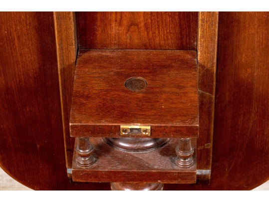 Georgian Style Mahogany Clover Form Tilt Top Wine Stand