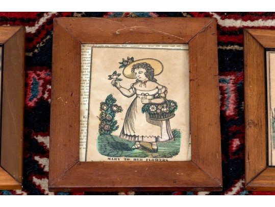 Collection Of Twenty-Four Antique Hand-Colored Lithographs