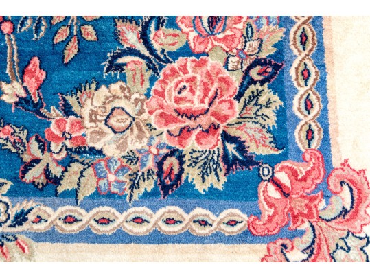 A Fine Persian Hand-Knotted Wool Open Field Kerman Carpet, 13'-9 X 10'-7, Ca. 1940 Or Earlier