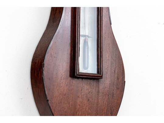 19th Century Mahogany Wheel Barometer By L. Barnasconi Of Bath
