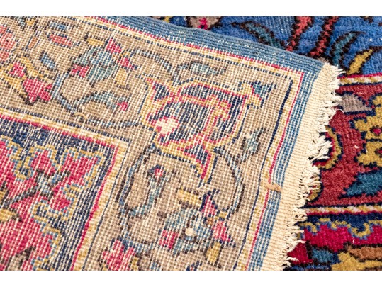 Antique Persian Hand-Knotted Pictorial Wool Carpet, 13'-4 X 9'-9 1/2