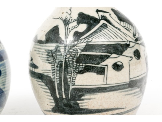 Two 18th-19th C. Chinese Export Porcelain Guglets