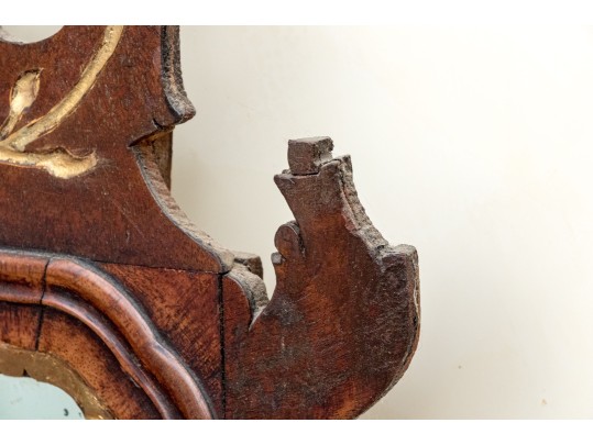 American Chippendale Mahogany Looking Glass, Ca. 1770-90