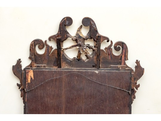American Chippendale Mahogany Looking Glass, Ca. 1770-90