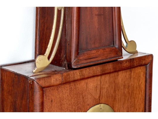 Massachusetts Mahogany Federal Banjo Clock, Ca. 1800-1820
