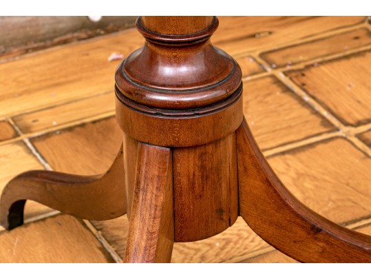 Connecticut Federal Cherry Tilt Top Spider Leg Candle Stand, Ca. 1790-1810