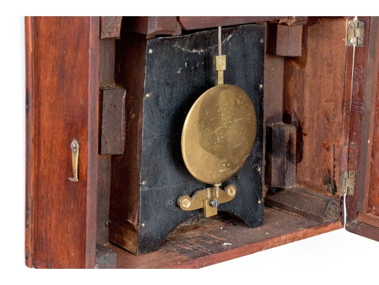 Massachusetts Mahogany Federal Banjo Clock, Ca. 1800-1820