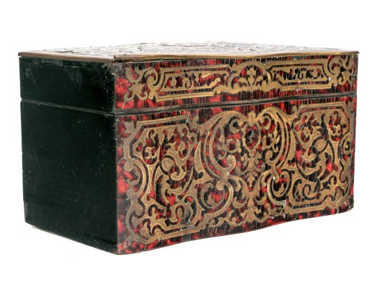 A Fine Louis XVI Boulle Work Tea Caddy, Ca. 1775-1795