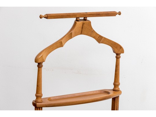 Vintage Solid Maple Valet Stand