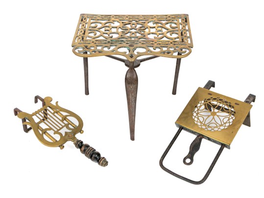 Set Of Three Antique Trivets