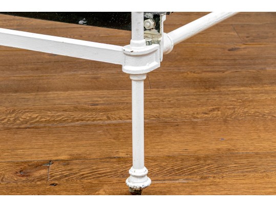 Antique Cast Iron And Brass Bed Frame