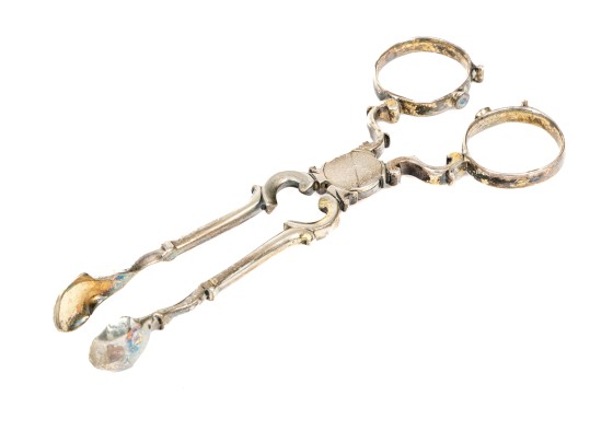 Pair Of 18th Century Silver Sugar Nips