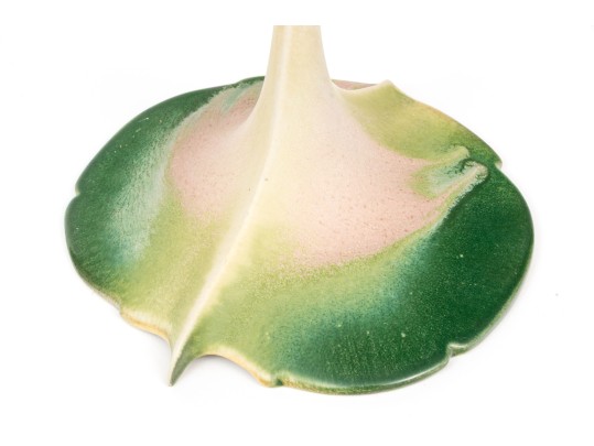 Pair Of Newman Ceramics Works Painted Ceramic Bud Vases