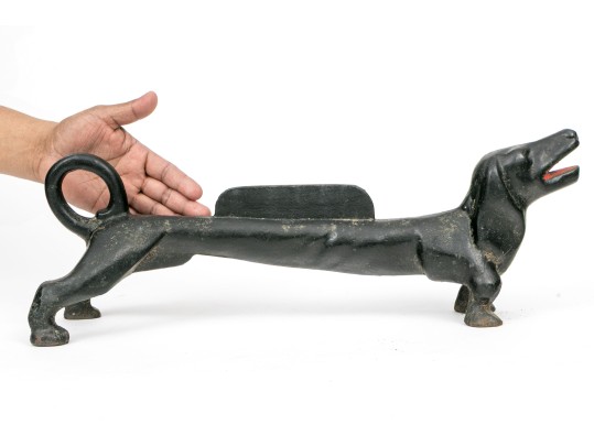 Cast Iron Dachshund Boot Scraper