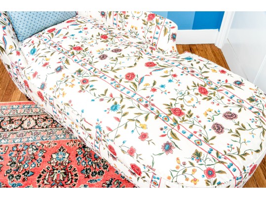 Antique Upholstered Left Arm Chaise Lounge, Ca. 1900-20