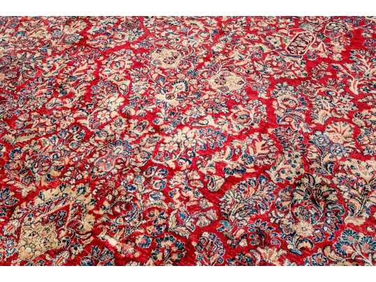 Antique Persian Hand-Knotted Wool Sarouk Palace Size Carpet, 21'-1 X 11'-10, Ca. 1930-40