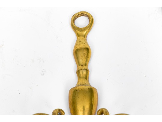 18th And 19th C. Brass Twin Light Sconces
