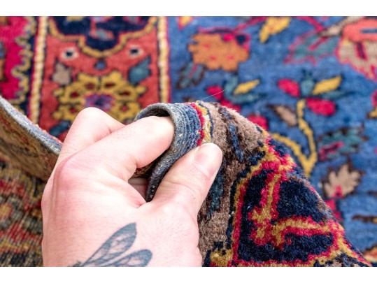 Antique Persian Hand-Knotted Pictorial Wool Carpet, 13'-4 X 9'-9 1/2