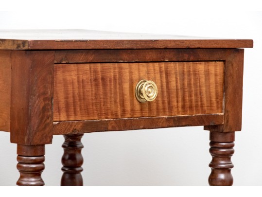 American Sheridan Single Drawer Work Stand, Ca. 1820-40