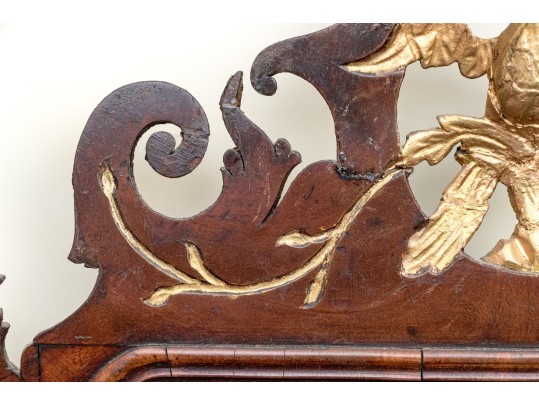 American Chippendale Mahogany Looking Glass, Ca. 1770-90