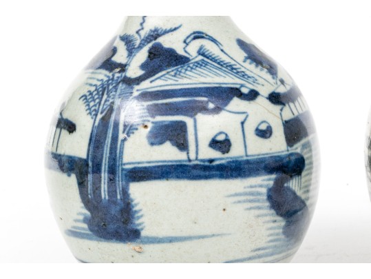 Two 18th-19th C. Chinese Export Porcelain Guglets