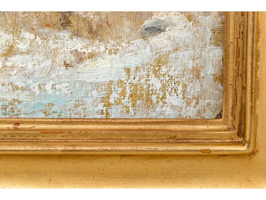 Ernest Lawson (Canadian-American, 1873-1939) Oil On Panel, Winter Landscape