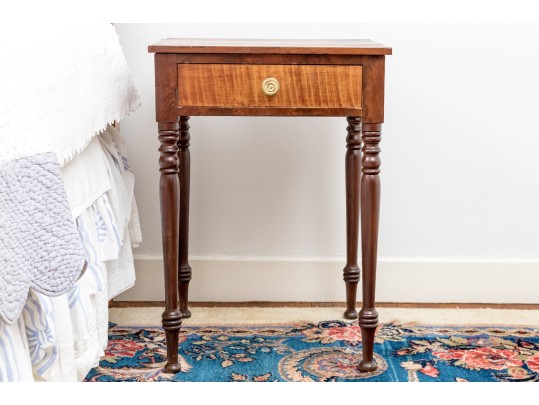 American Sheridan Single Drawer Work Stand, Ca. 1820-40