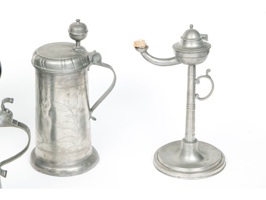 Twenty Pieces Of 19th And 20th C. Pewter