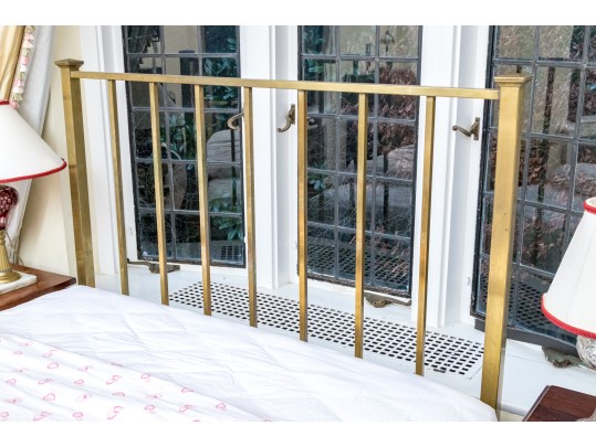 A Fine Antique Full Size Brass Bedstead, Ca. 1900-20