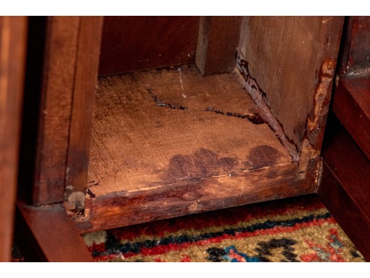 Antique Satinwood Inlaid Mahogany Gateleg Table, Ca. 1900-20