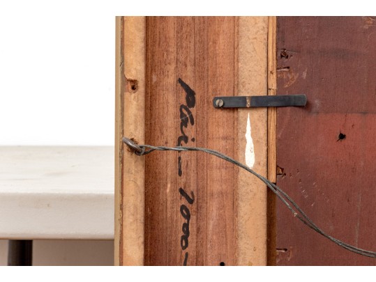 Antique Oil On Panel, Portrait Of A Man