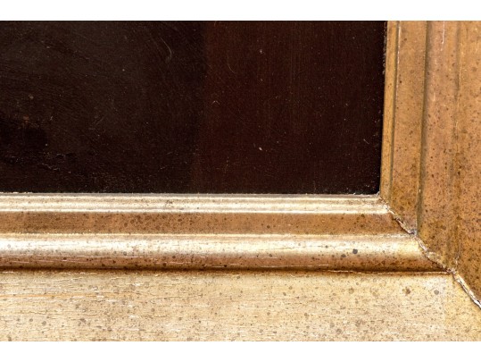 Antique Oil On Panel, Portrait Of A Man