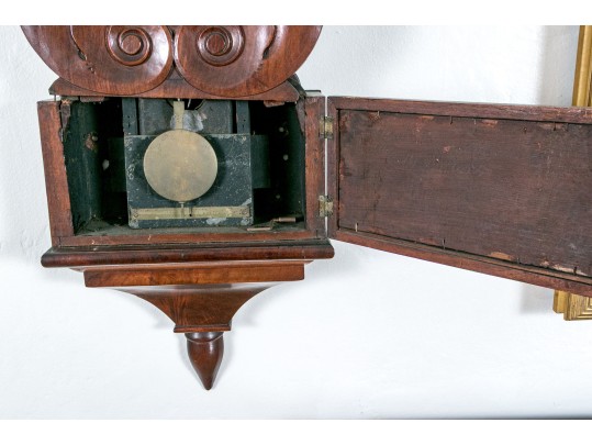 American Late Federal Lyre Clock, Probably Boston, Ca. 1825-35
