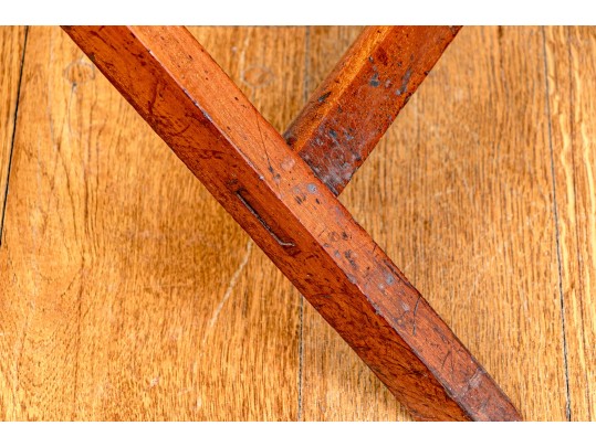 Large 19th Century Butlers Tray Top Table With Removable Tray