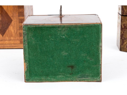 Trio Of Antique Tea Caddies